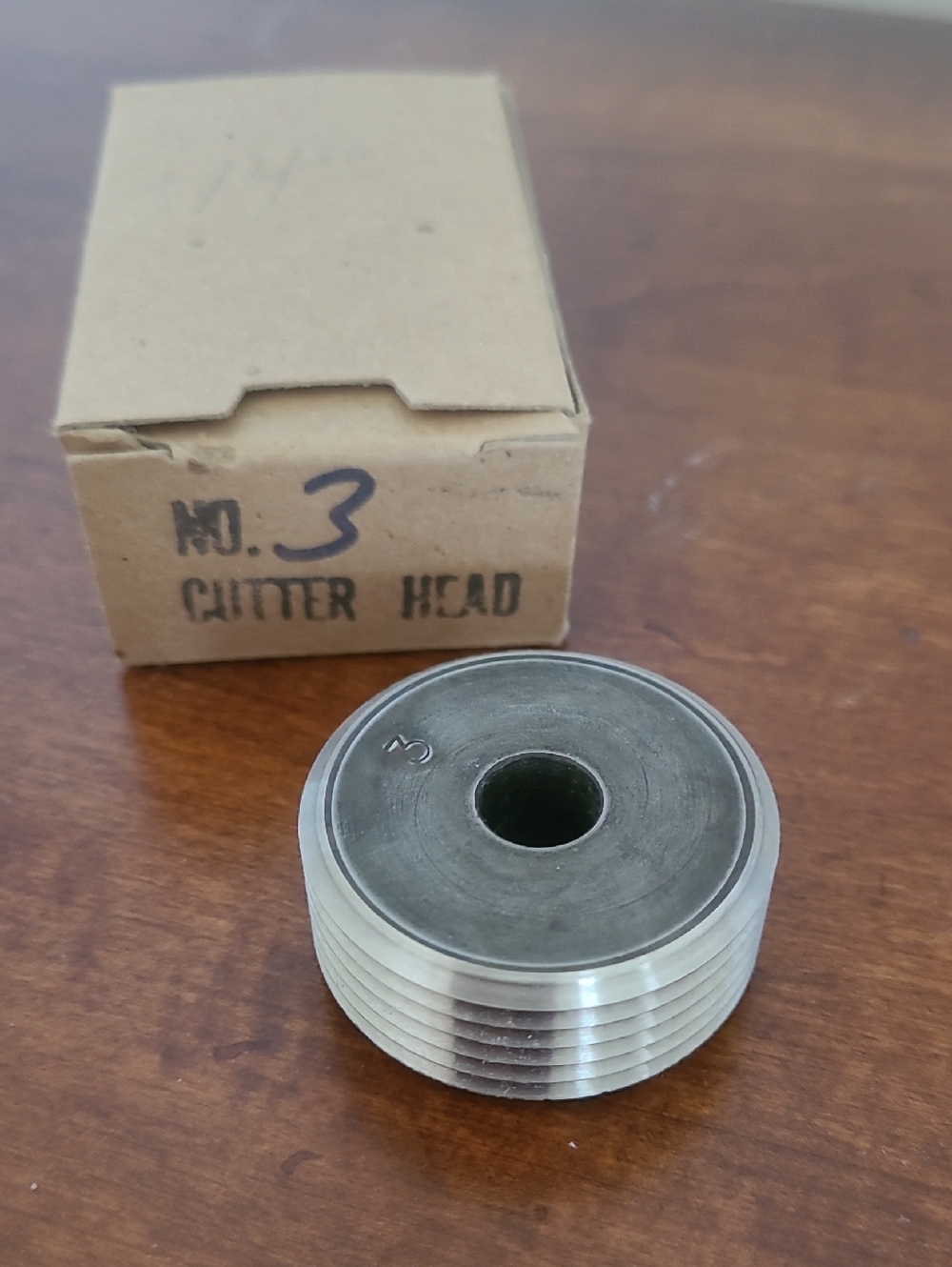 No. 3 Cutter Head - Silver Metal Tool Wheel Harry M. Frasier Co.